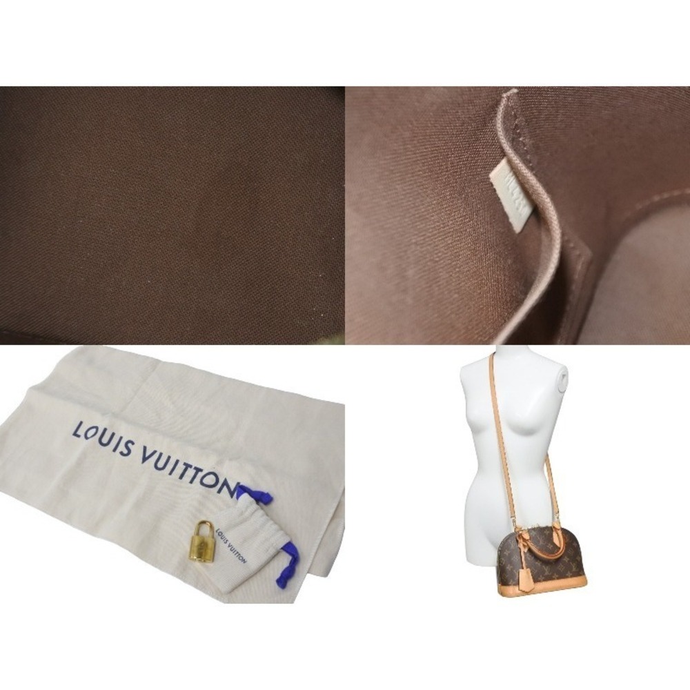 LOUIS VUITTON Alma Monogram Canvas Shoulder Bag Brown - Picture 8 of 8